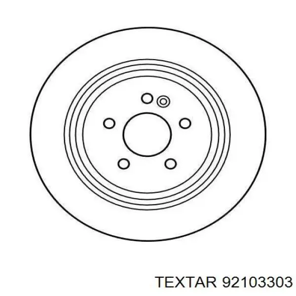 92103303 Textar Freno de disco trasero