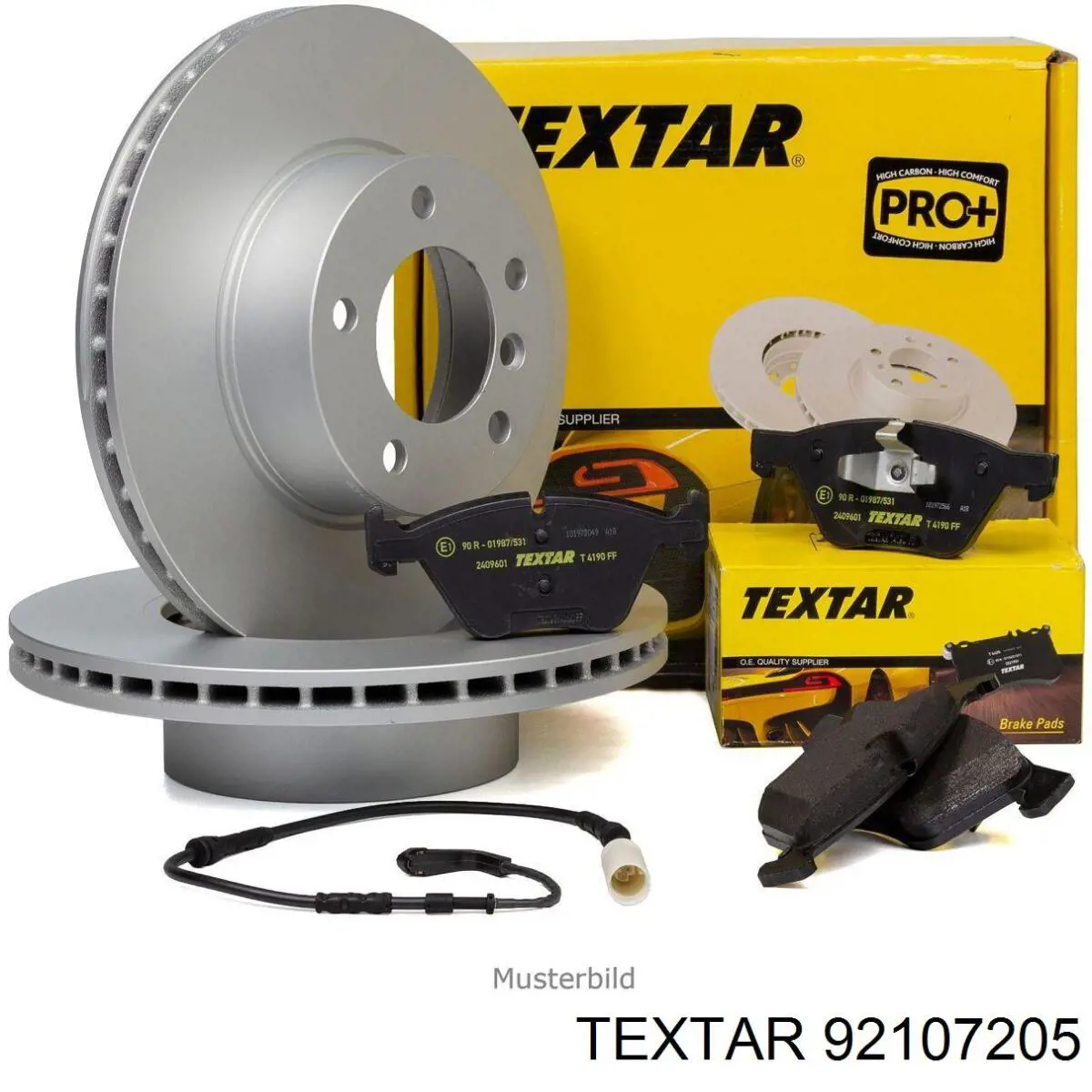 Disco de freno 92107205 Textar