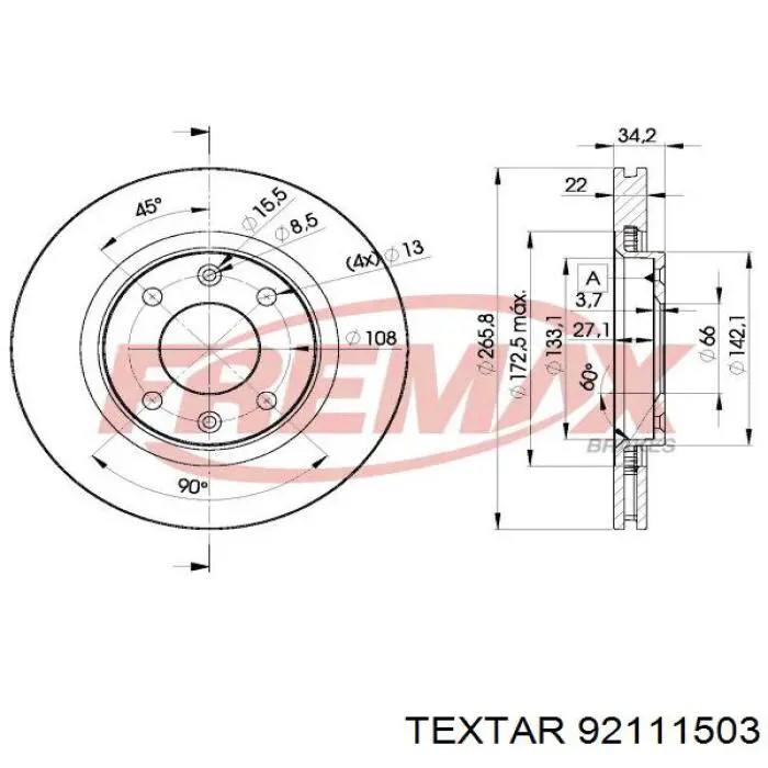 Frenos delanteros Textar 92111503 precio, desde 32,16 EUR