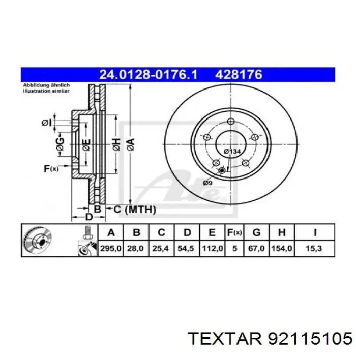 Frenos delanteros Textar 92115105 precio, desde 46,46 EUR