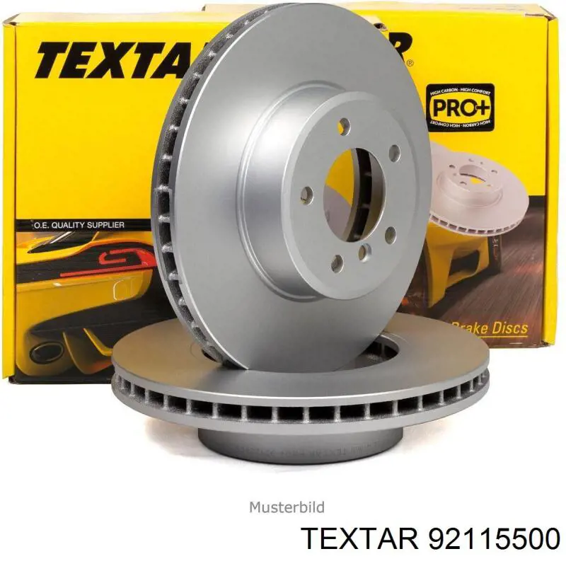 92115500 Textar disco de freno trasero