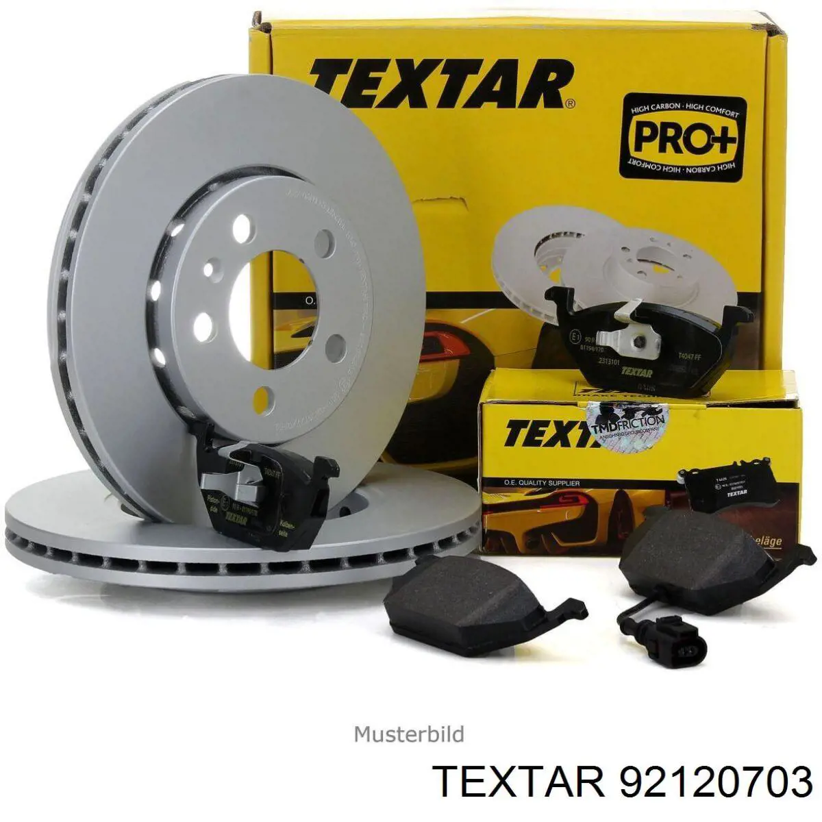 92120703 Textar freno de disco delantero