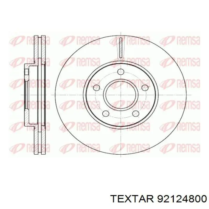 92124800 Textar freno de disco delantero