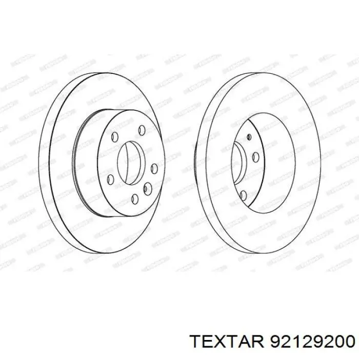 92129200 Textar freno de disco delantero