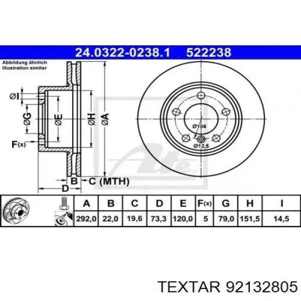 Frenos delanteros Textar 92132805 precio, desde 38,47 EUR