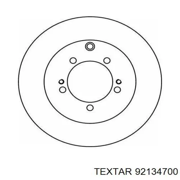 92134700 Textar disco de freno trasero