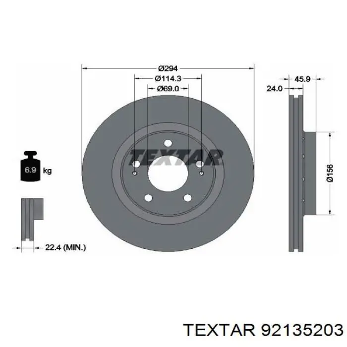 92135203 Textar Discos
