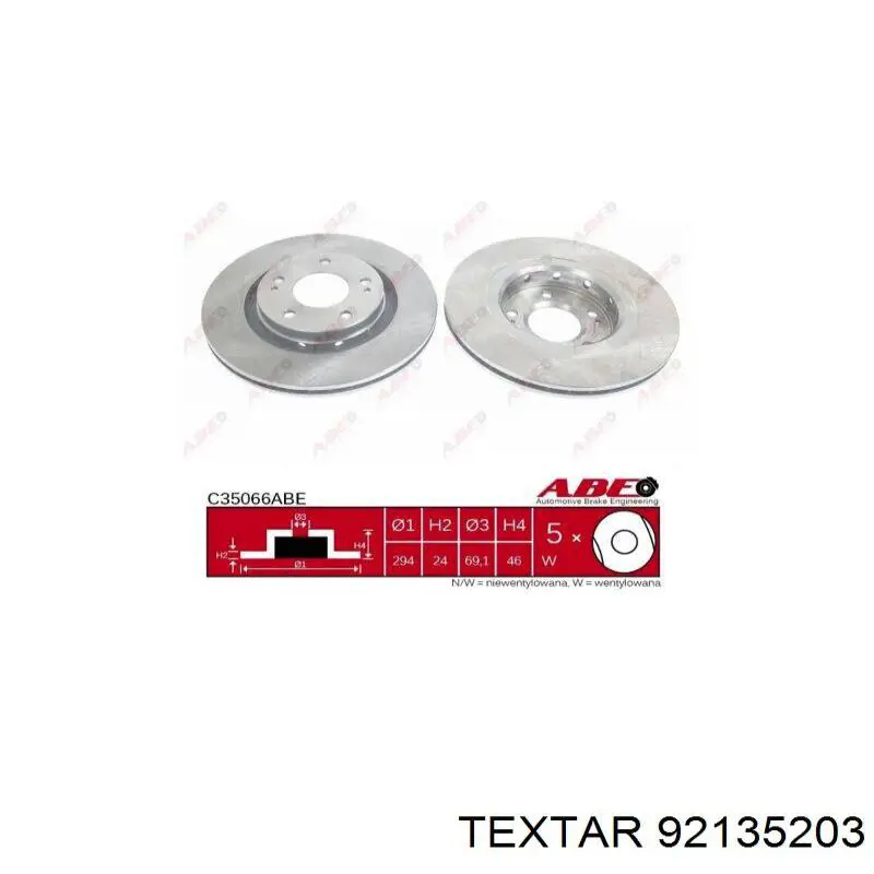 Frenos delanteros Textar 92135203 precio, desde 56,57 EUR