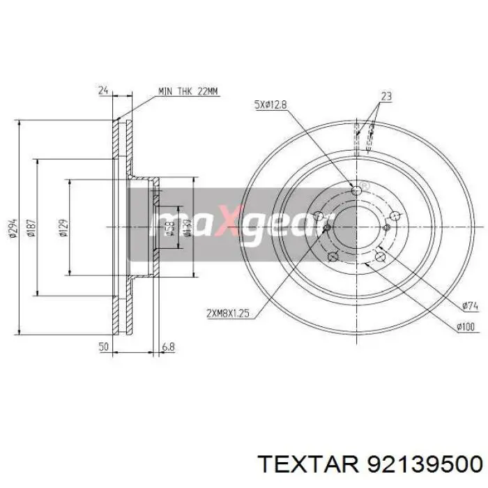 Freno de disco delantero Subaru Impreza 1 GC