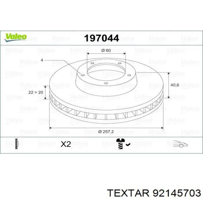 Frenos delanteros Textar 92145703 precio, desde 36,30 EUR