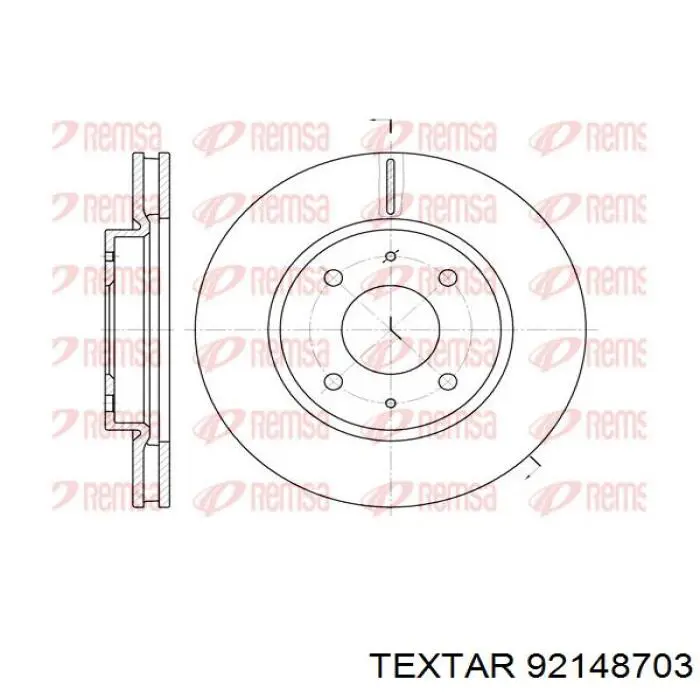 Comprar 92148703 Textar Freno de disco delantero
