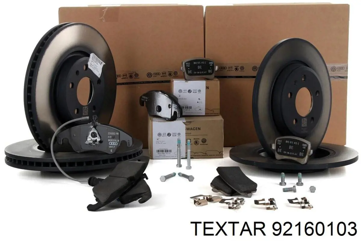 Disco de freno trasero 92160103 Textar
