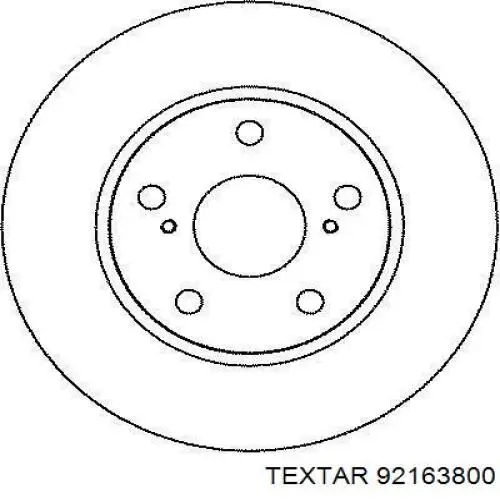 92163800 Textar freno de disco delantero