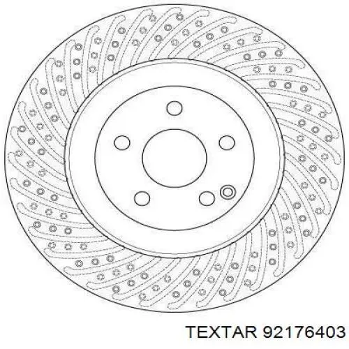 Disco de freno delantero Textar 92176403