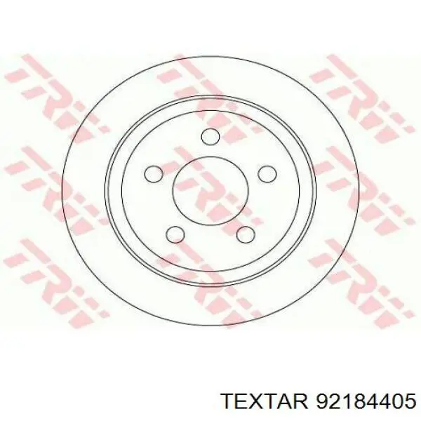 92184405 Textar disco de freno delantero