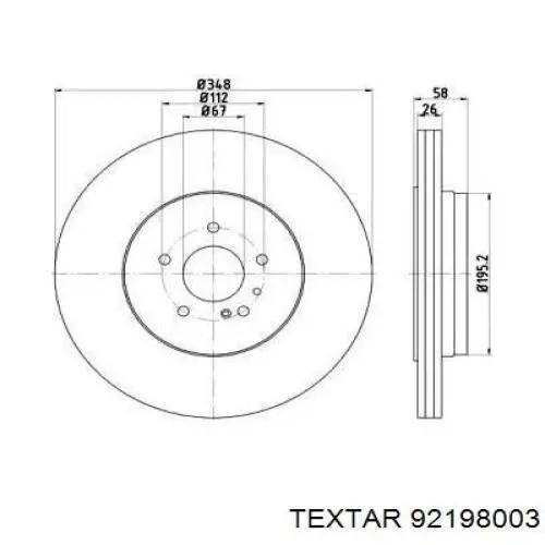 Disco de freno trasero Mercedes A2204231012 precio, desde 58,05 EUR