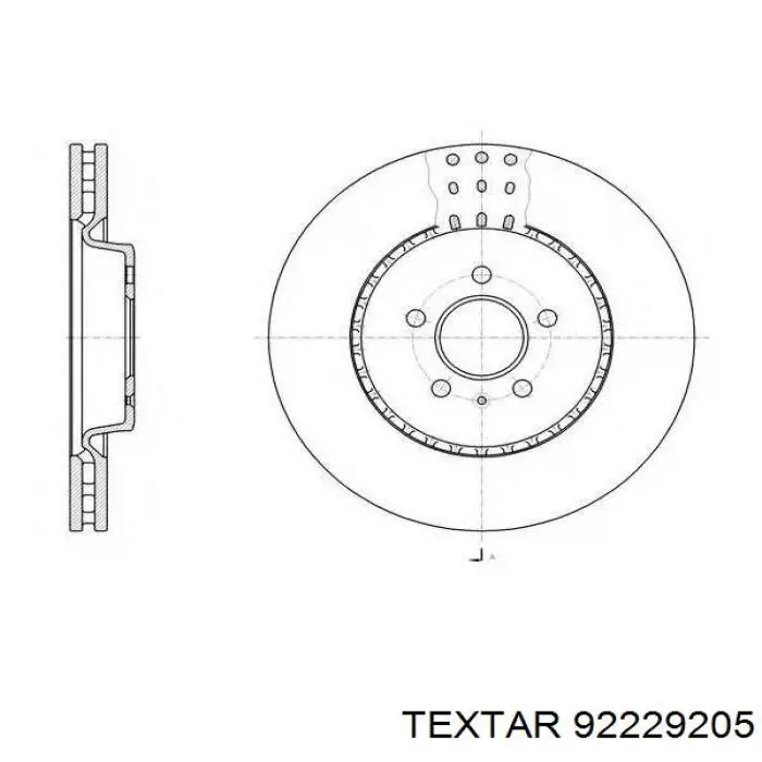 Comprar 92229205 Textar Freno de disco delantero
