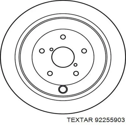 92255903 Textar disco de freno trasero