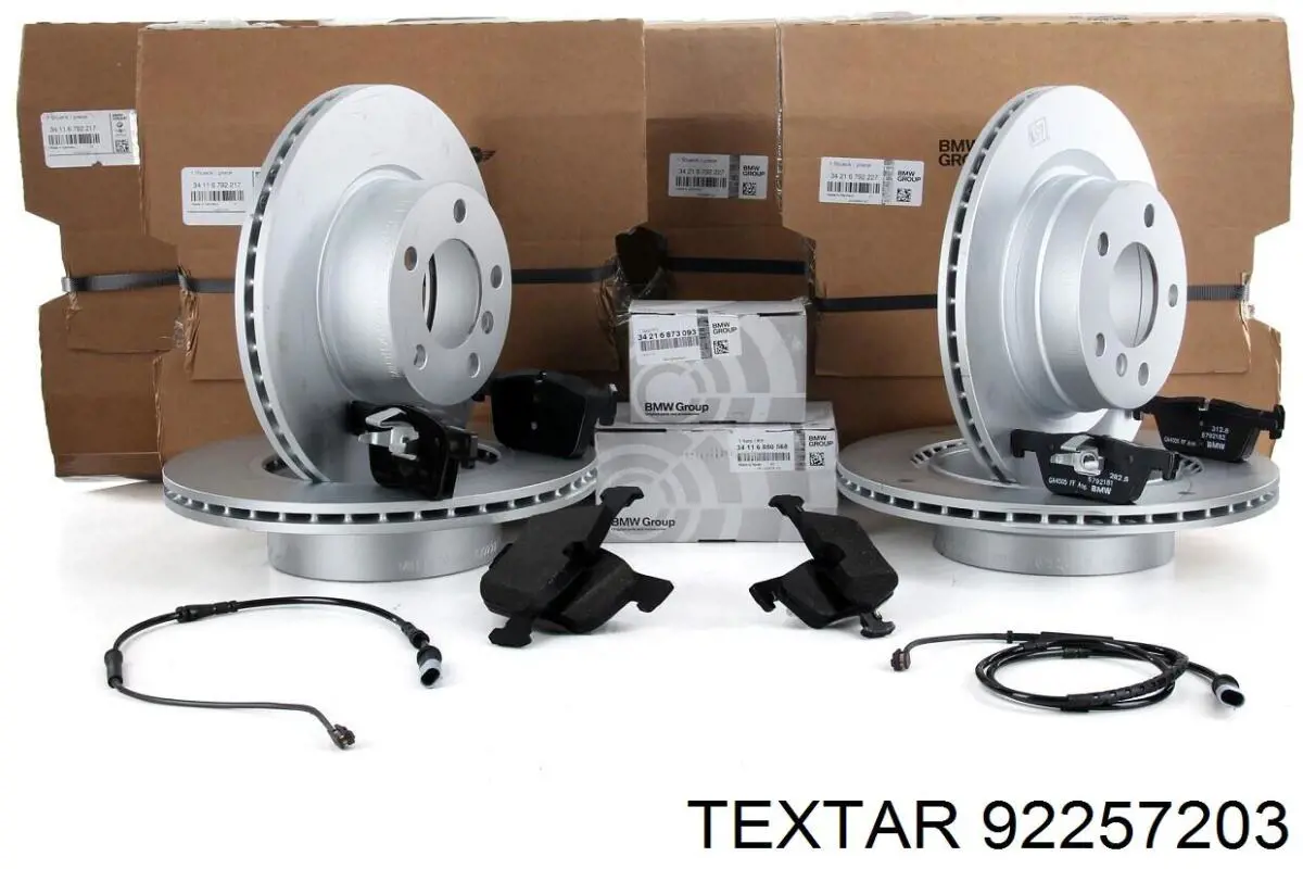 Disco de freno trasero 92257203 Textar