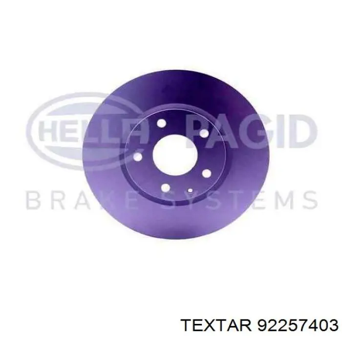 Disco de freno 92257403 Textar