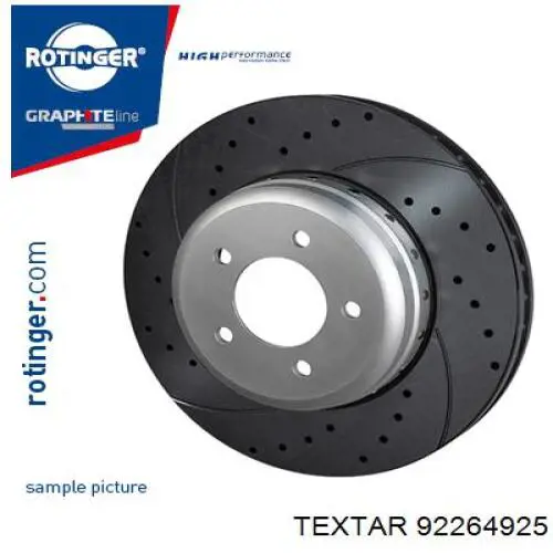 Disco de freno 92264925 Textar