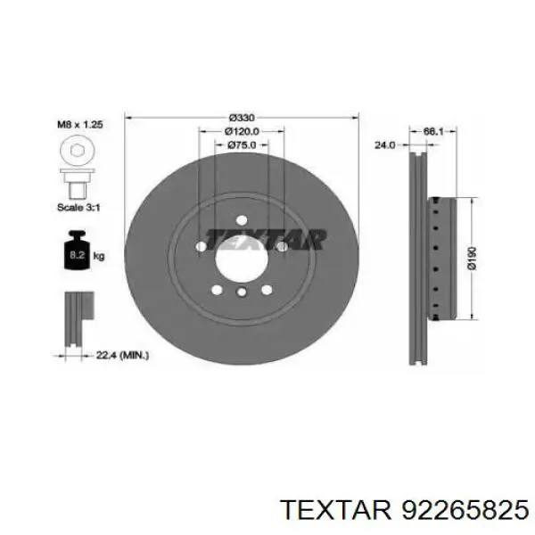 Frenos delanteros Textar 92265825 precio, desde 80,72 EUR