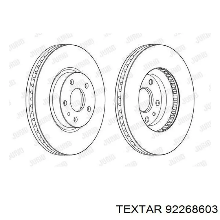 92268603 Textar freno de disco delantero