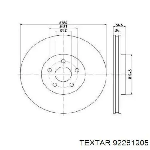 92281905 Textar Discos