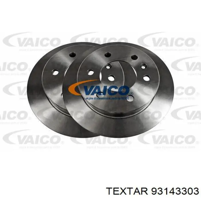 Disco de freno trasero 93143303 Textar