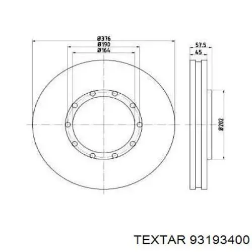 Comprar MBR5139 Arvin Meritor Disco de freno trasero