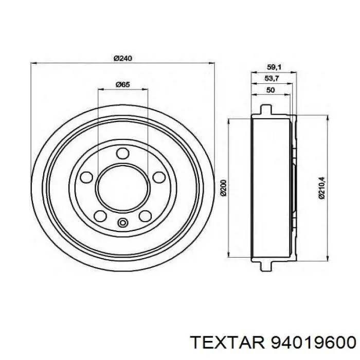 Tambor de freno trasero Peugeot/Citroen 100523 precio, desde 44,00 EUR