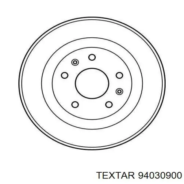 94030900 Textar freno de tambor trasero