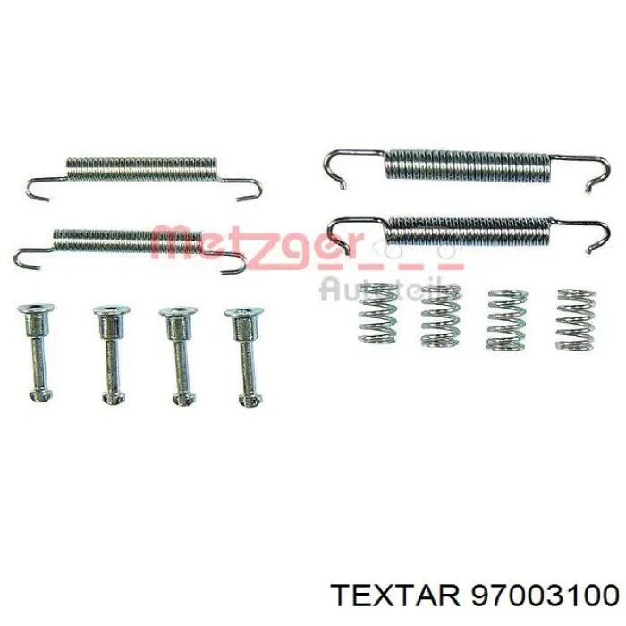 97003100 Textar kit de montaje, zapatas de freno traseras