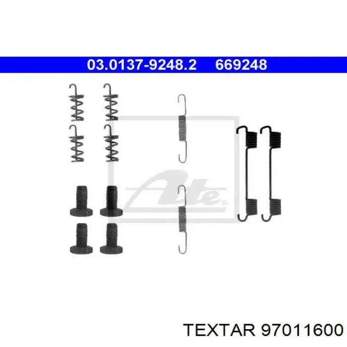 97011600 Textar kit reparación, palanca freno detención (pinza freno)