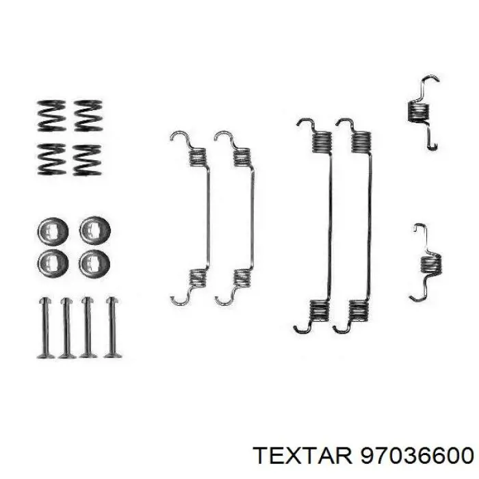 97036600 Textar juego de reparación, pastillas de frenos