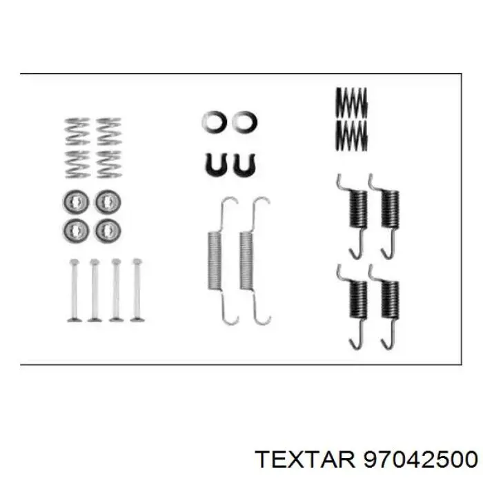 Kit de montaje de zapatas de freno traseras Textar 97042500 precio, desde 11,33 EUR