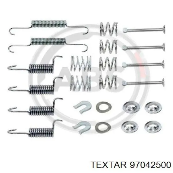 Comprar 97042500 Textar Kit de montaje de zapatas de freno traseras