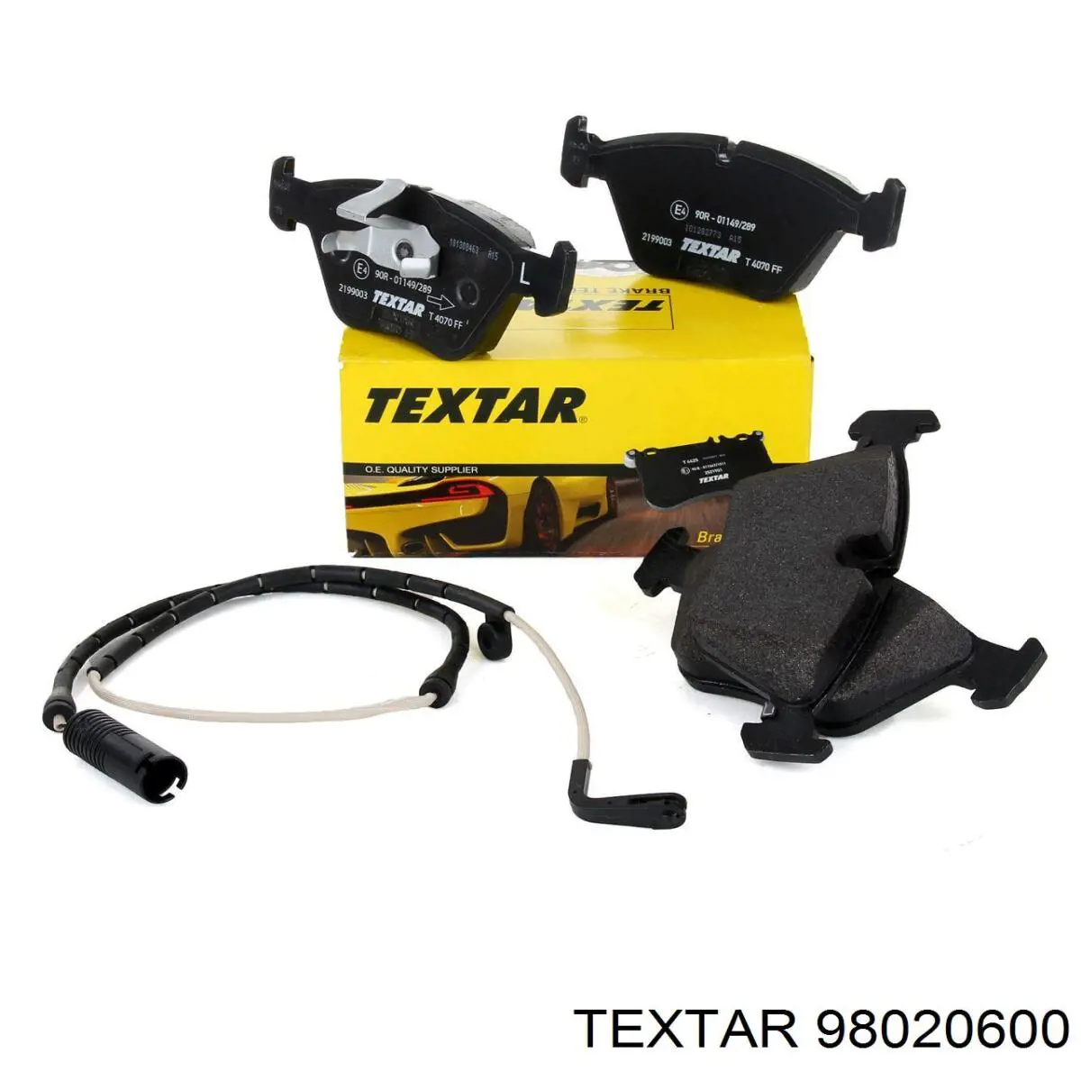 98020600 Textar Sensor de desgaste de las pastillas de freno delanteras