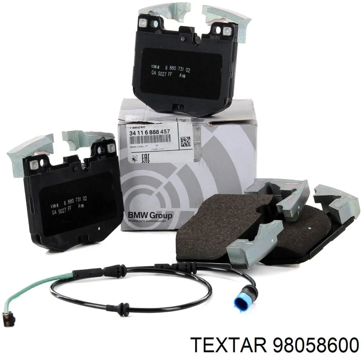 Sensor de desgaste de pastillas de freno trasero 98058600 Textar