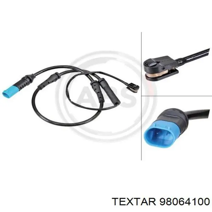 98064100 Textar Sensor de desgaste de las pastillas de freno delanteras