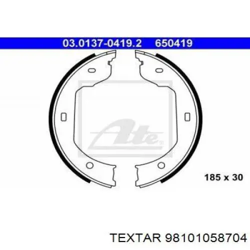 Juego de zapatas de frenos, freno de estacionamiento BMW 5 E39