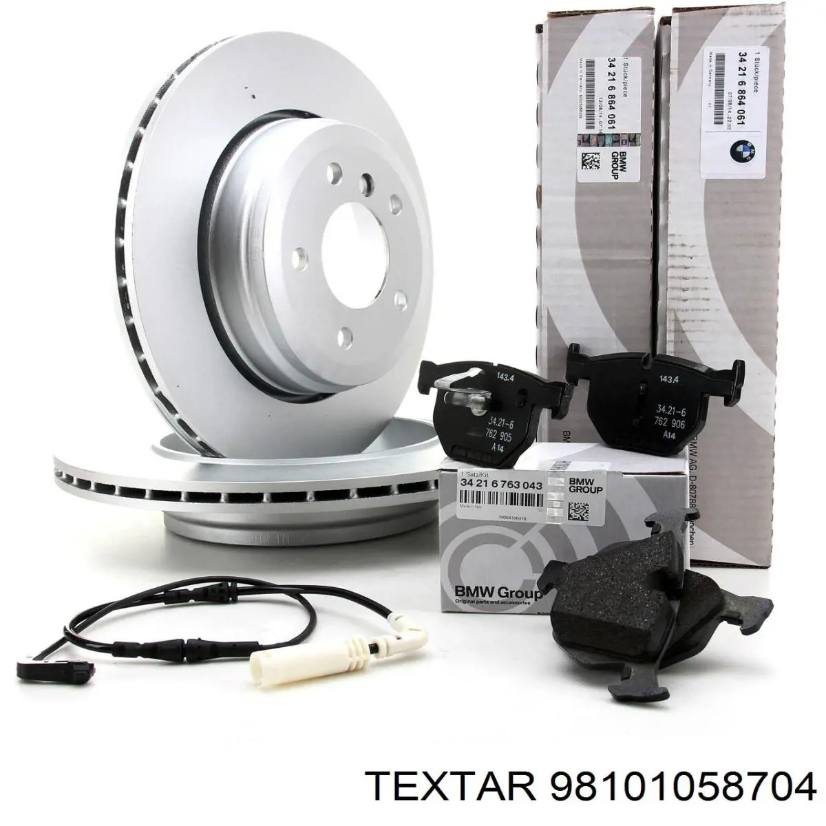 Juego de zapatas de frenos, freno de estacionamiento BMW 5 E39