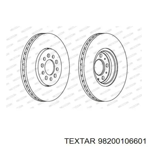 Freno de disco delantero Mercedes E C124