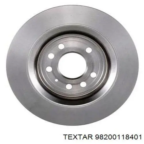 98200118401 Textar disco de freno trasero