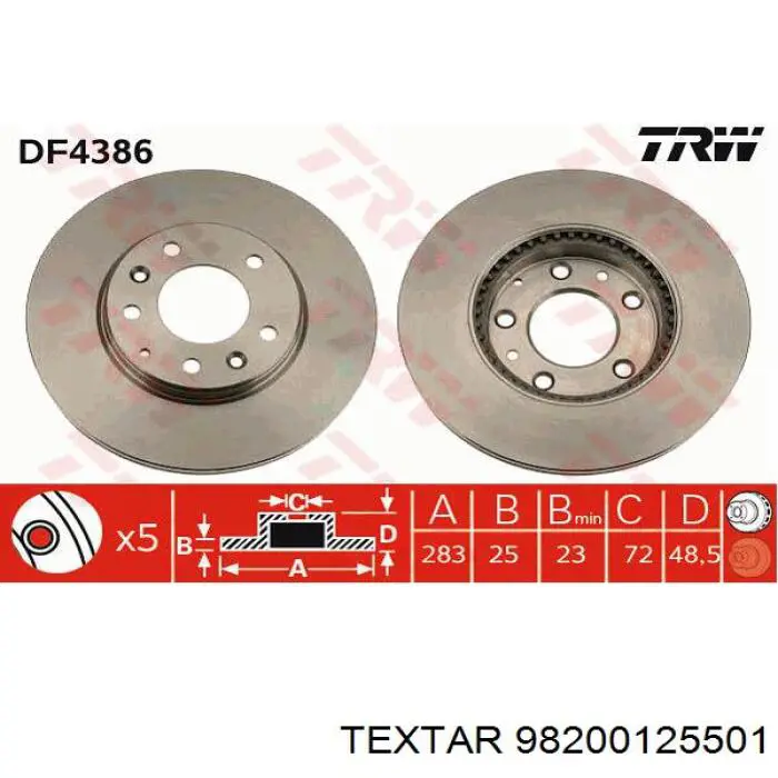 Freno de disco delantero Mazda 6 GY