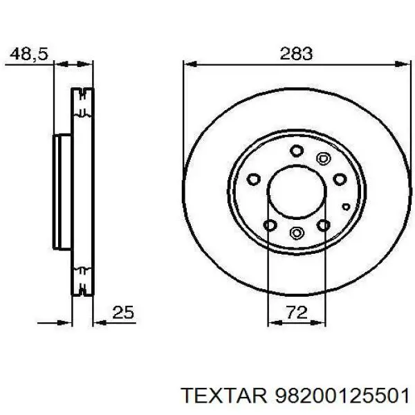 Freno de disco delantero Mazda 6 GY