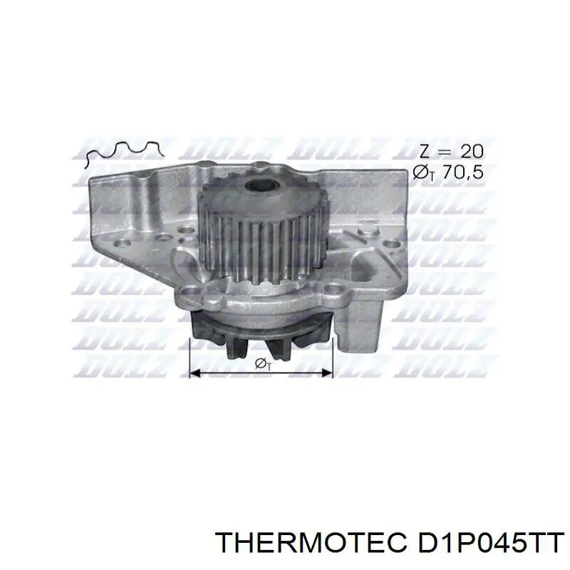 D1P045TT Thermotec bomba de agua