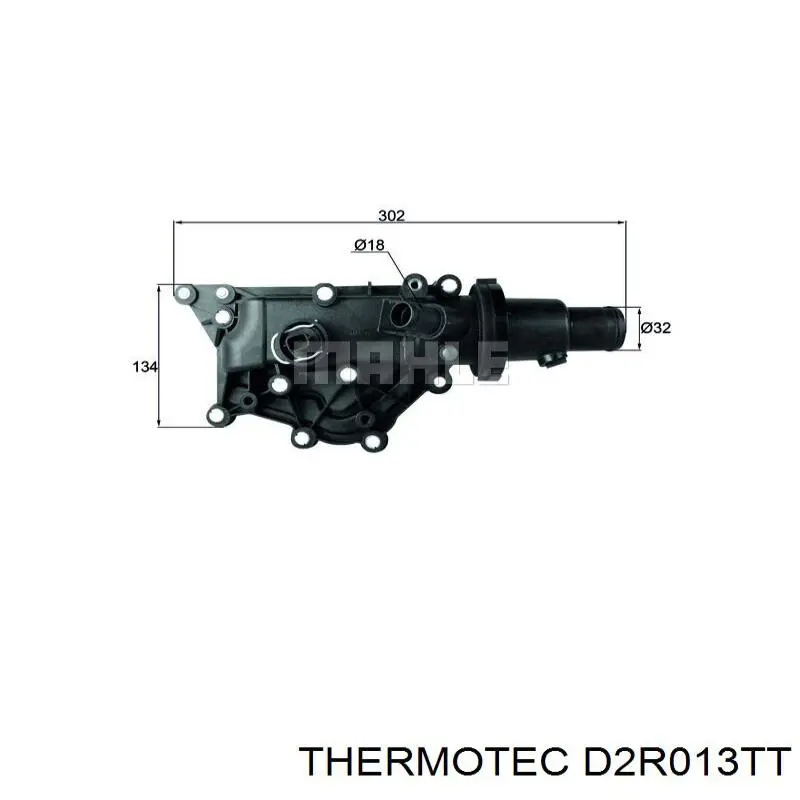 Caja de termostato D2R013TT Thermotec