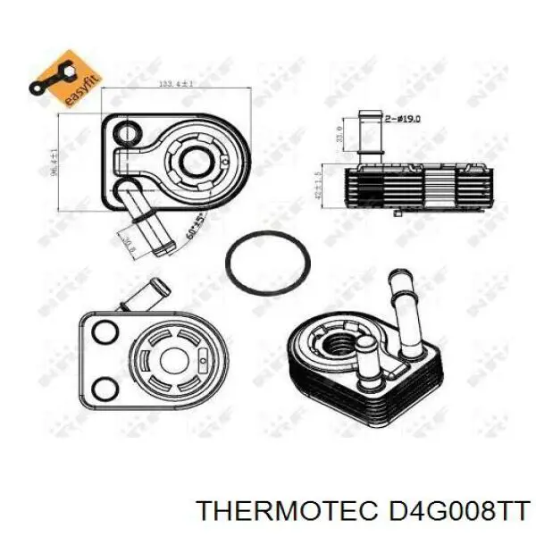 Comprar 39041 Metalcaucho Radiador de aceite debajo del filtro