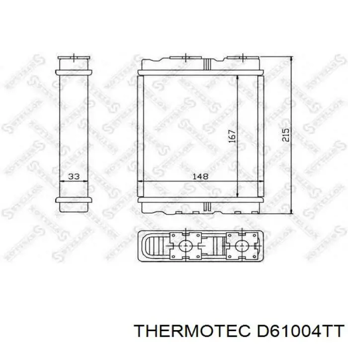 D61004TT Thermotec radiador de calefacción